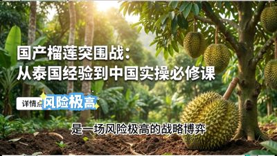 第一节：榴莲突围战：选址决策指南，告别赌运气，用硬指标圈定&ldquo;优生，课程：《国产榴莲突围战：从泰国经验到中国实操的8堂必修课（高阶实战版）》