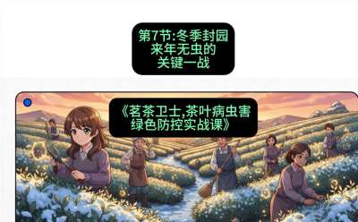 第07节：冬季封园&mdash;&mdash;来年无虫的关键一战，课程：《茗茶卫士&mdash;&mdash;茶叶病虫害绿色防控实战课》#识农AI